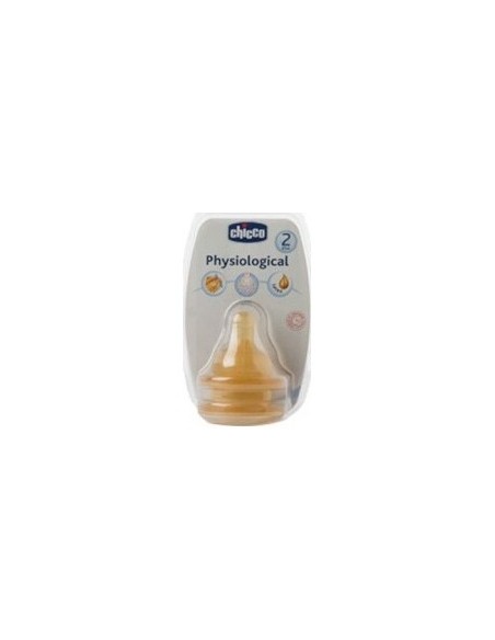 Chicco® Tetina Fisiológica Látex 3 Posiciones 2Uds