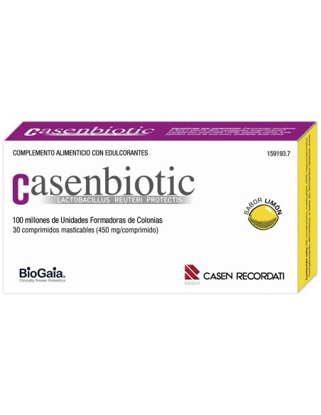 Casenbiotic Limón, 30 Comprimidos