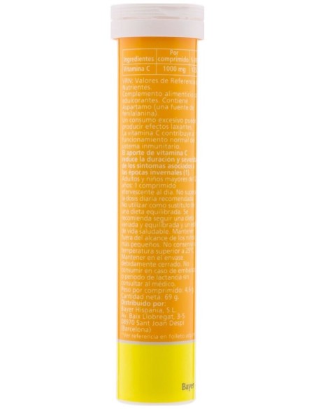 Redoxon Vitamina C Efervescente Sabor Limón, 30 Comprimidos