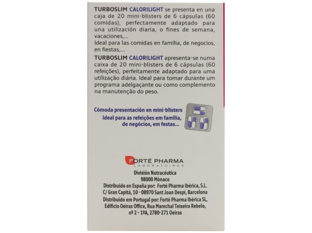 Forté Pharma Turboslim Calorilight, 120 Uds