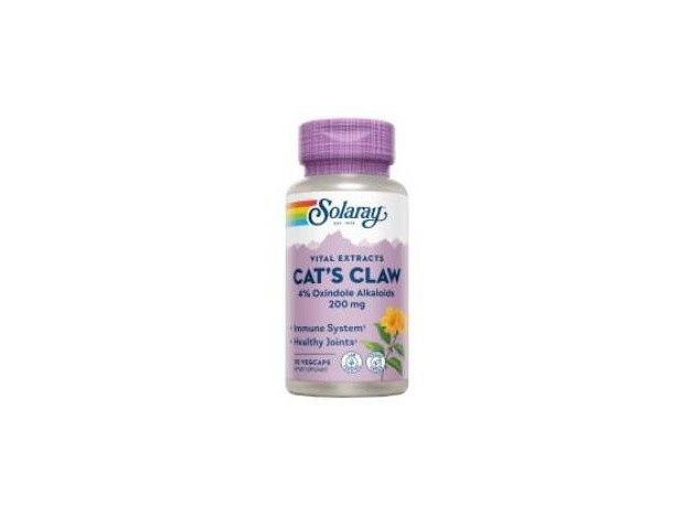 Solaray Uña Gato Cáps 200Mg