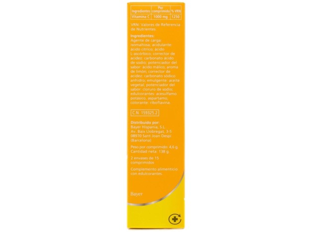 Redoxon Vitamina C Efervescente Sabor Limón, 30...