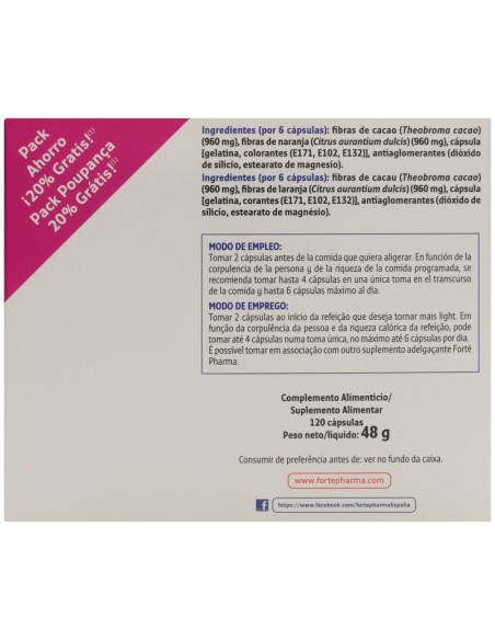 Forté Pharma Turboslim Calorilight, 120 Uds