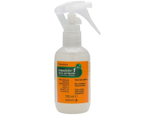 Neositrín Spray Antipiojos Gel Líquido, 100 Ml