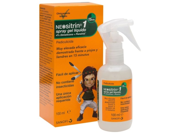 Neositrín Spray Antipiojos Gel Líquido, 100 Ml