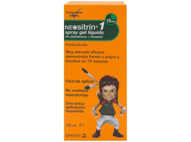 Neositrín Spray Antipiojos Gel Líquido, 100 Ml
