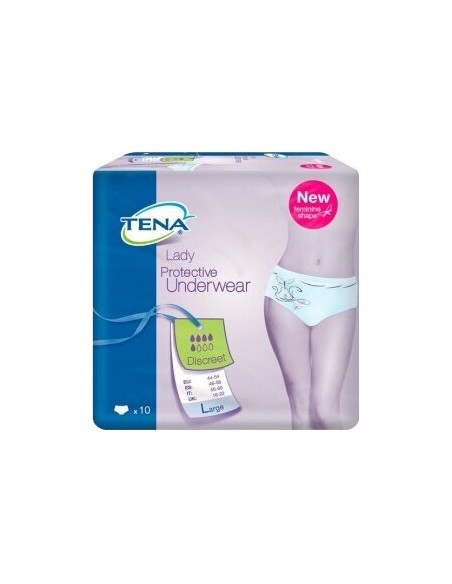 Tena Protective Underwear Discreet T-Grande 10Uds
