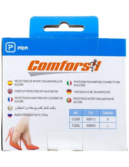 Comforsil Protectores De Antepié Con Almohadilla De Silicona Talla L, 1 Par