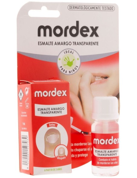 Mordex Plus Esmalte Extra Amargo Transparente 9Ml.