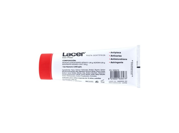 Lacer Pasta Dentífrica Con Flúor, 200 Ml