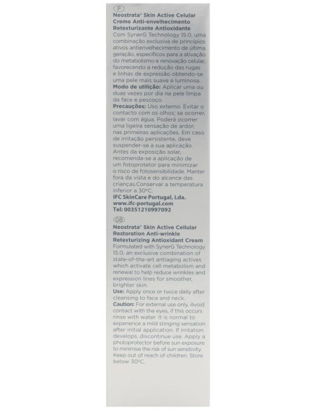 Neostrata Skin Active Cellular Restoration Antiedad, 50 Ml