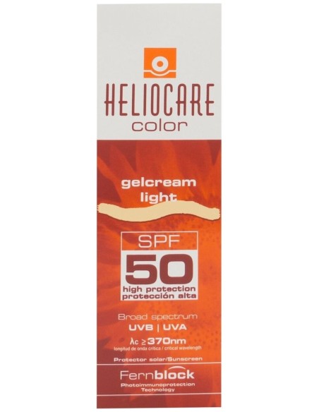 Heliocare Gel Crema Spf 50 Color Light, 50 Ml