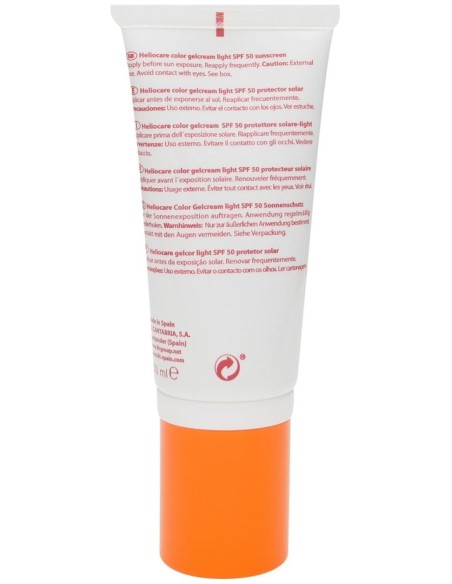 Heliocare Gel Crema Spf 50 Color Light, 50 Ml