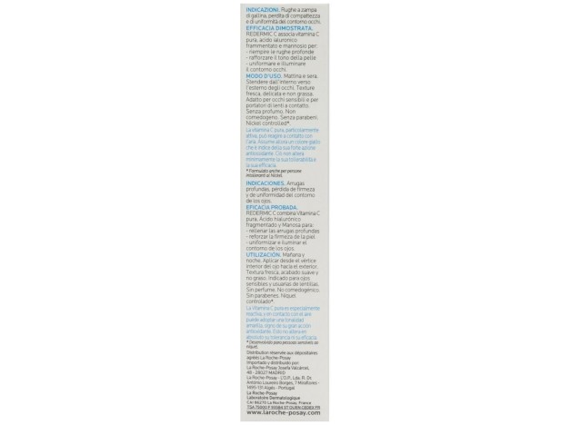 La Roche-Posay Redermic C Ojos Sensibles, 15 Ml