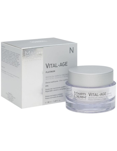 Martiderm Vital-Age Crema Para Pieles Normales Y Mixtas, 50 Ml