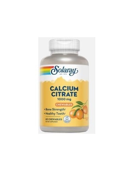 Calcium Citrate 1000 Mg Comprimidos Masticables Naranja 60 U