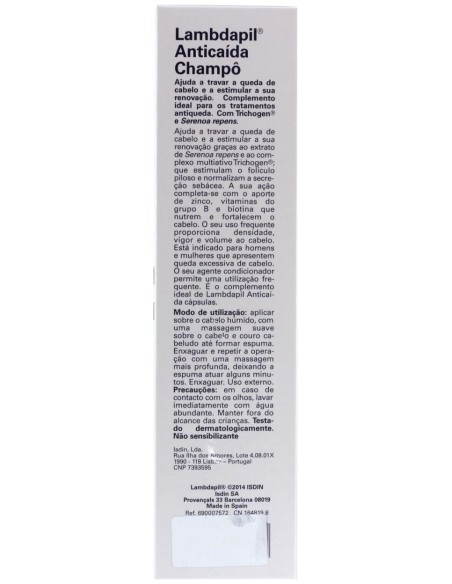 Isdin Lambdapil Champú Anticaída, 200 Ml