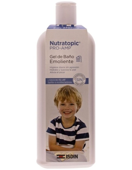 Isdin Nutratopic Pro-Amp Gel De Baño Emoliente Suave 400Ml