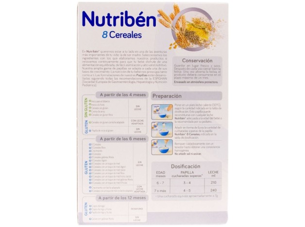 Nutribén 8 Cereales, 600 G
