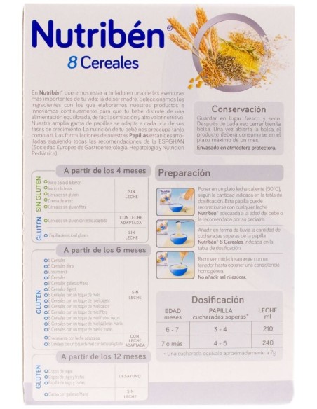 Nutribén 8 Cereales, 600 G