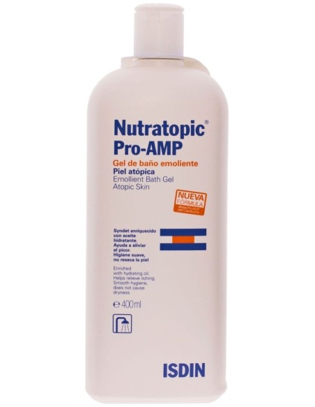 Isdin Nutratopic Pro-Amp Gel De Baño Emoliente Suave 400Ml