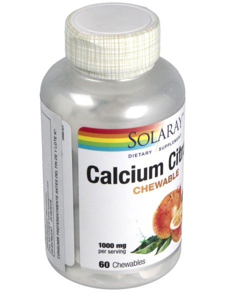 Calcium Citrate 1000 Mg Comprimidos Masticables Naranja 60 U