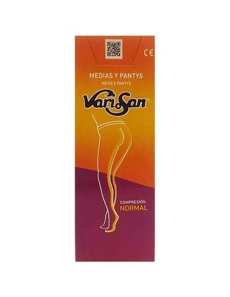 Varisan Media Larga Silicona Negro Compresión Normal Talla 4, 1 Ud
