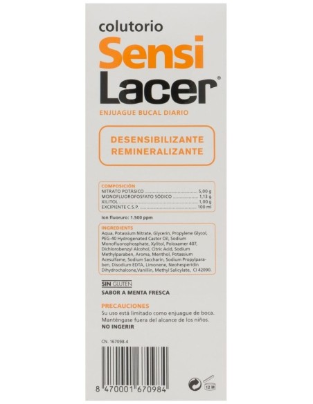 Lacer Sensilacer Sensibilidad Dental Colutorio 500Ml