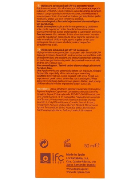 Heliocare Advanced Gel Protector Solar Spf50 50Ml