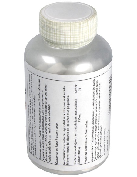 Calcium Citrate 1000 Mg Comprimidos Masticables Naranja 60 U