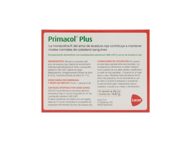 Primacol Plus, 30 Uds