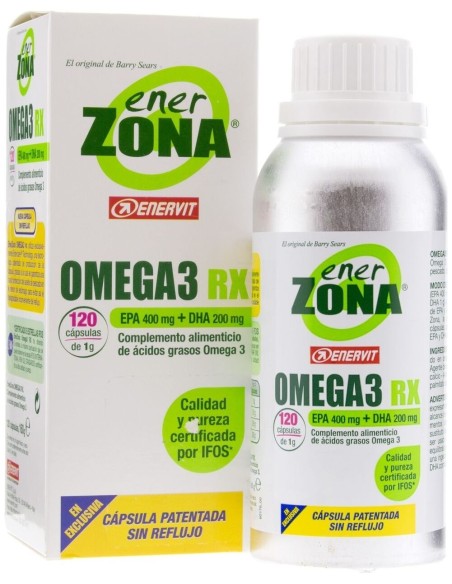 Enerzona Omega 3 Rx Aceite De Pescado 120Cáps
