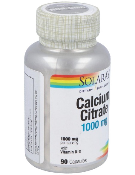Calcium W/D3 Citrate 1000 Mg - 90 Cápsulas