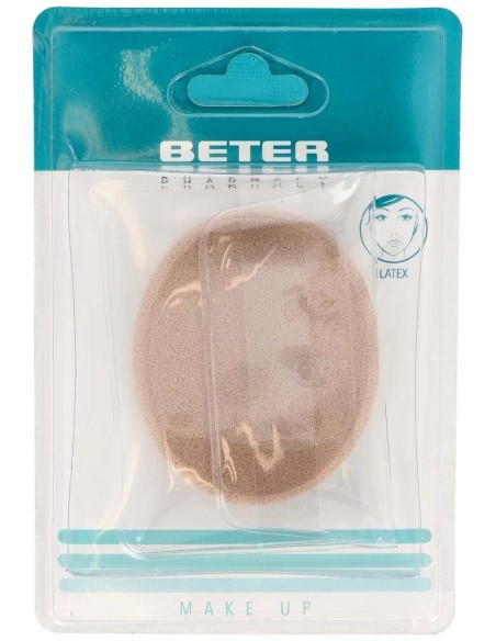 Beter Esponja De Maquillaje Látex 6Cm Con Funda 1Ud