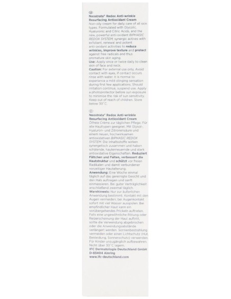 Neostrata Basis Redox Crema Antiarrugas Antioxidante Retexturizante, 50 Ml