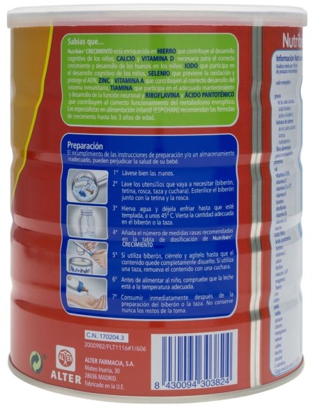 Nutribén® Crecimiento Pro+ 800G