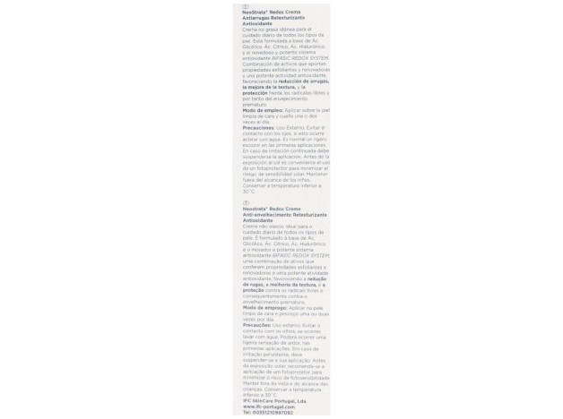Neostrata Basis Redox Crema Antiarrugas...