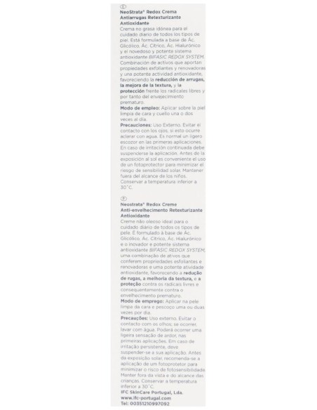 Neostrata Basis Redox Crema Antiarrugas Antioxidante Retexturizante, 50 Ml