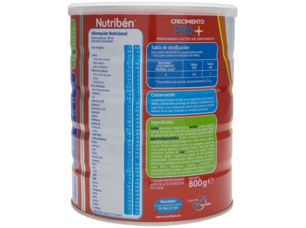Nutribén® Crecimiento Pro+ 800G