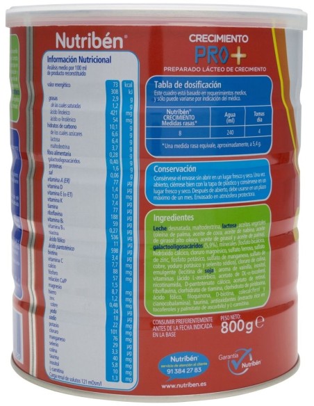 Nutribén® Crecimiento Pro+ 800G