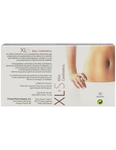 Xls Medical Kilos Centímetros 30 Cápsulas