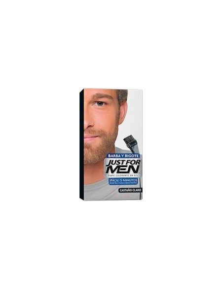 Just For Men Bigote Y Barba Gel Colorante 30 Cc Castaño Claro, 1 Ud