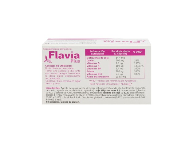 Flavia Plus Cápsulas 30 U