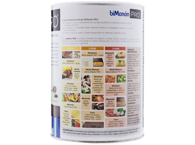 Bimanán Crema Proteína Sabor Chocolate 8 Cremas