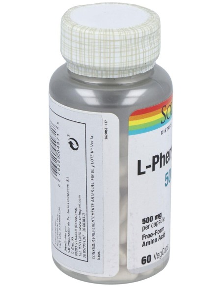 Solaray L-Phenylalanine 500Mg 60Cáps
