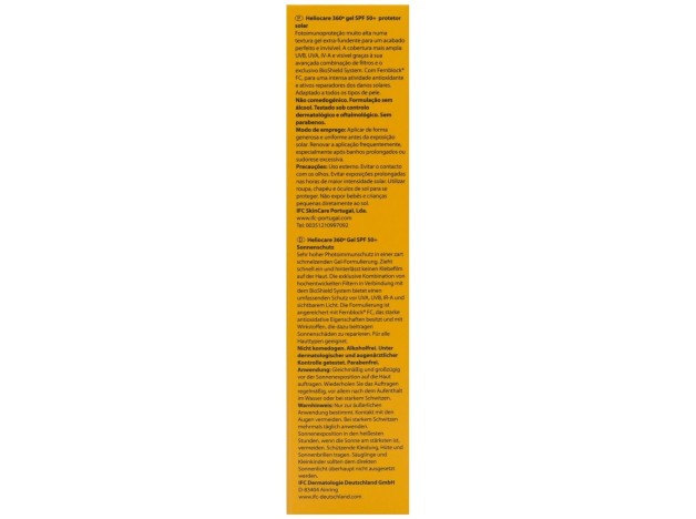 Heliocare 360º Spf 50+ Gel Protector Solar, 50 Ml
