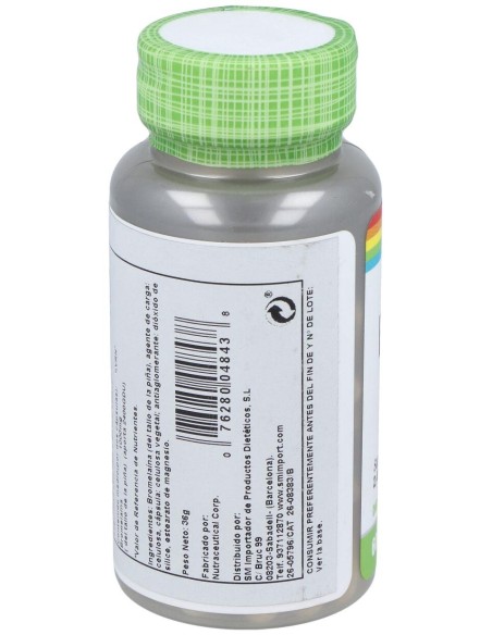 Solaray Bromelain 60Cáps