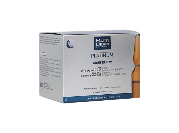 Martiderm Platinum Night Renew, 30 Ampollas