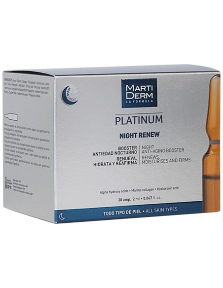 Martiderm Platinum Night Renew, 30 Ampollas