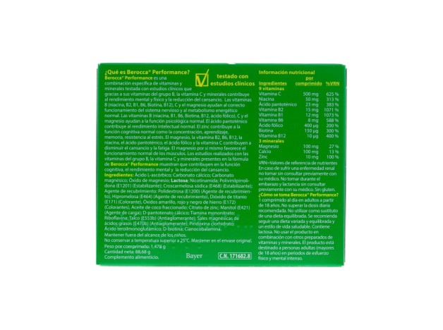 Berocca Performance, 60 Comprimidos